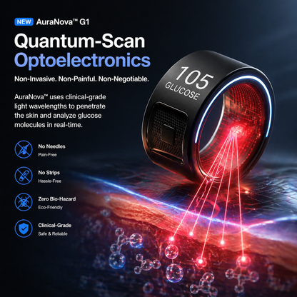 🎉 70% OFF Launch Offer🔥AuraNova™ G1 Non-Invasive Smart Ring