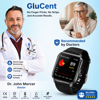 🔥Final 2 Hours – Limited Stock Left🏆GluCent™ Non-Invasive Smart Blood Sugar Tracking Device 99.9% Accuracy (Mayo Clinic Recommended)