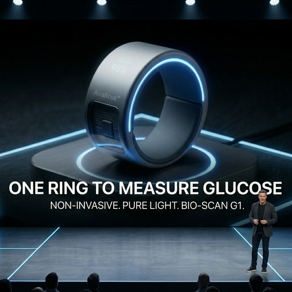 🎉 70% OFF Launch Offer🔥AuraNova™ G1 Non-Invasive Smart Ring