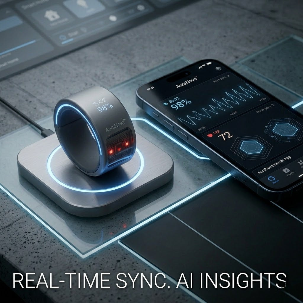 🎉 70% OFF Launch Offer🔥AuraNova™ G1 Non-Invasive Smart Ring